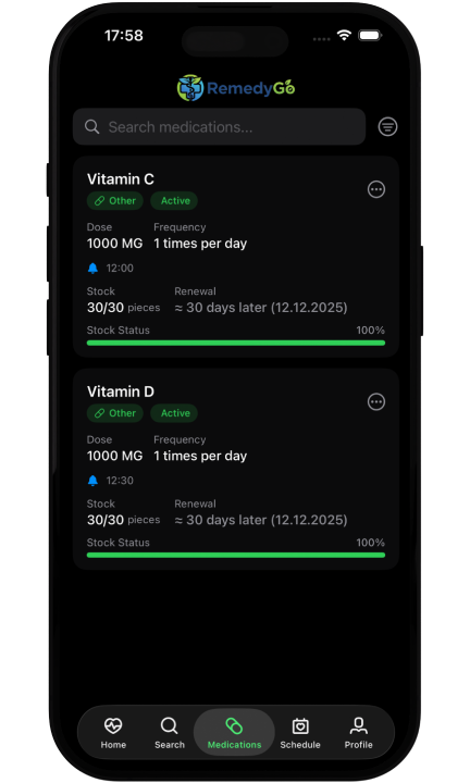 RemedyGo app usage steps